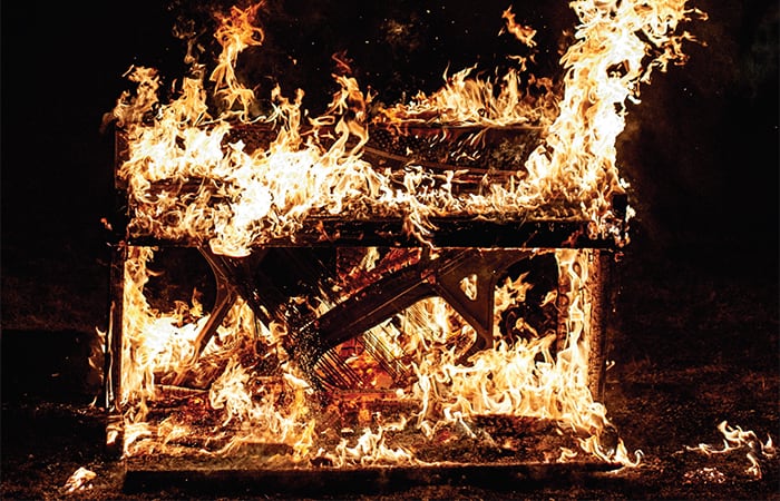 Photo of the Month | Burning Piano